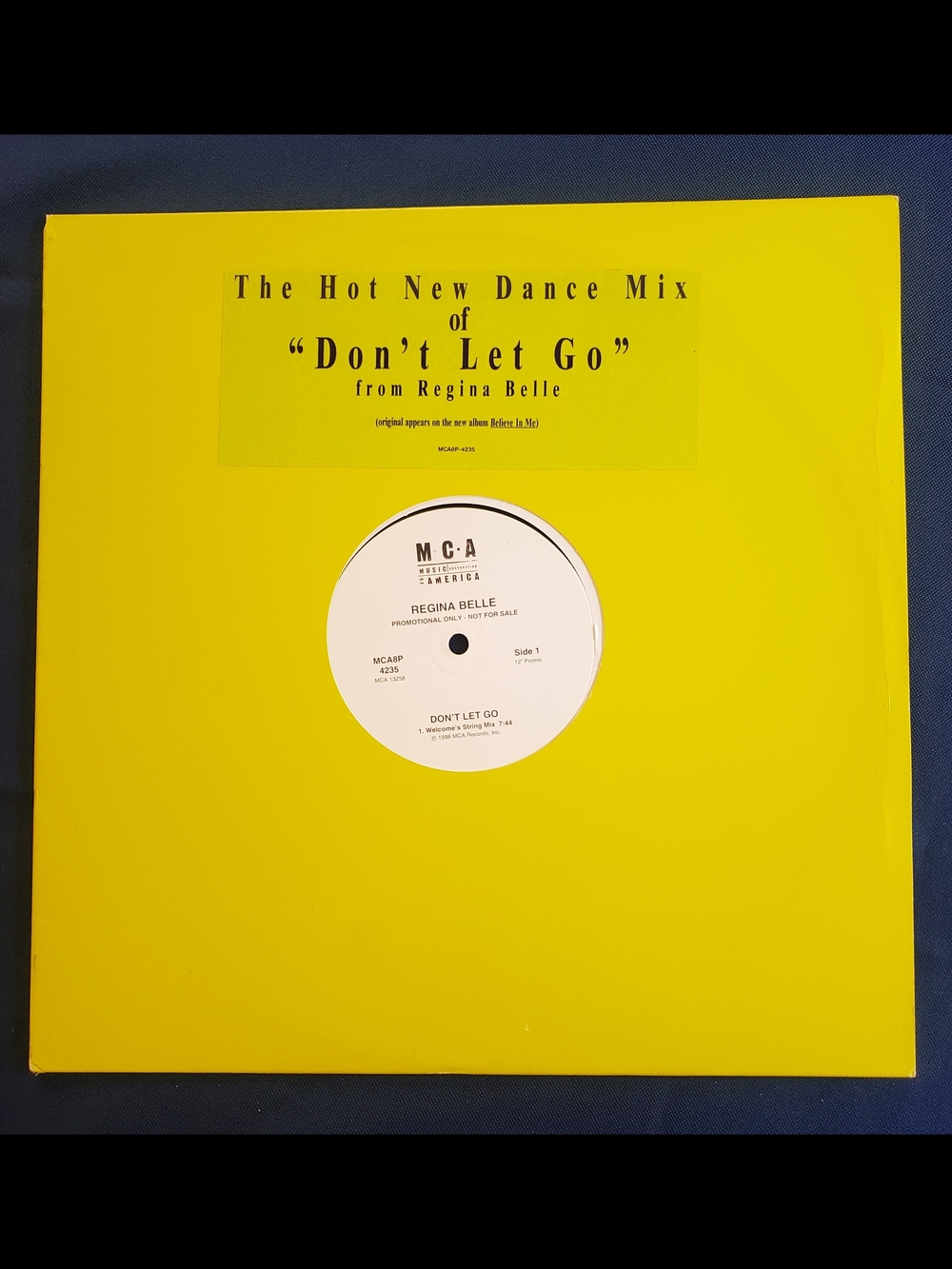 Regina Belle "Don't Let Go" Dance Mix 12" Vinyl